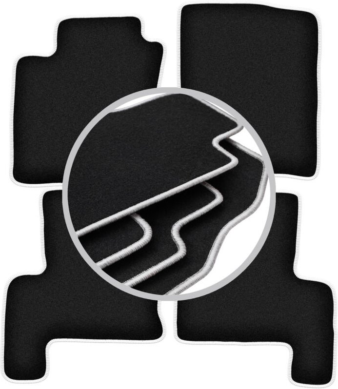 CARLUX-SILVER Autofußmatten für: Suzuki Grand Vitara XL7 SUV (2002-2005)