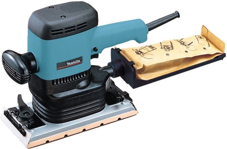 Makita - Schwingschleifer 600 w, 115x280 mm, incl. Zubehör, makpac Gr. 2