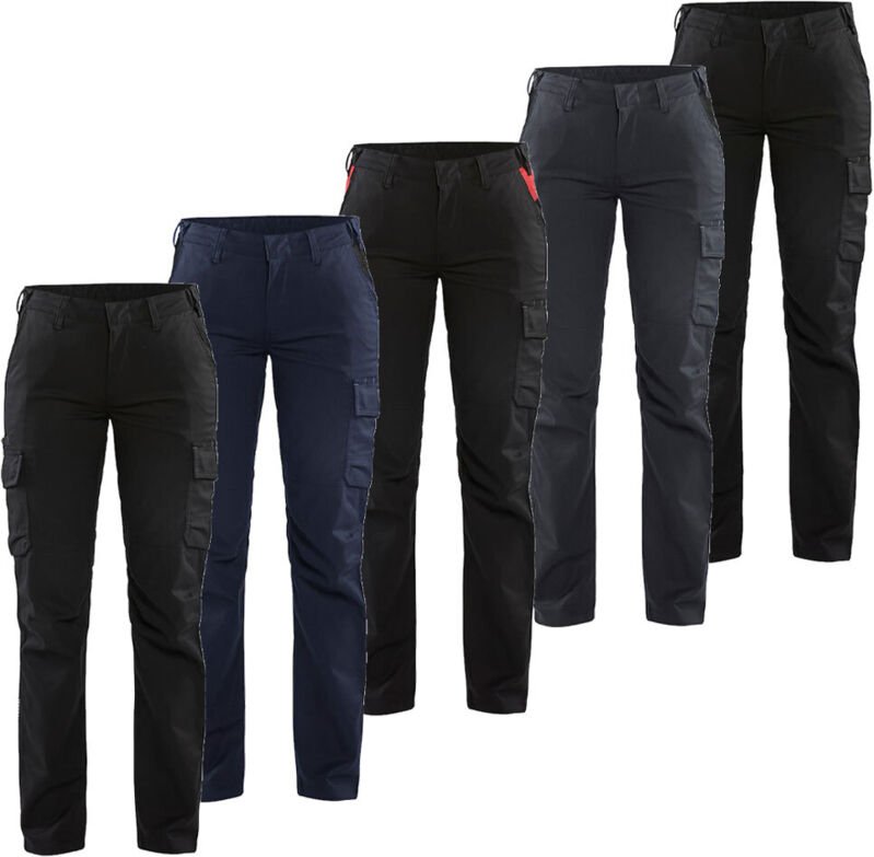 Industrie-Stretchhose 2D Damen 7144 - Schwarz/Rot M - FR(42) - SE(C40) - Standards