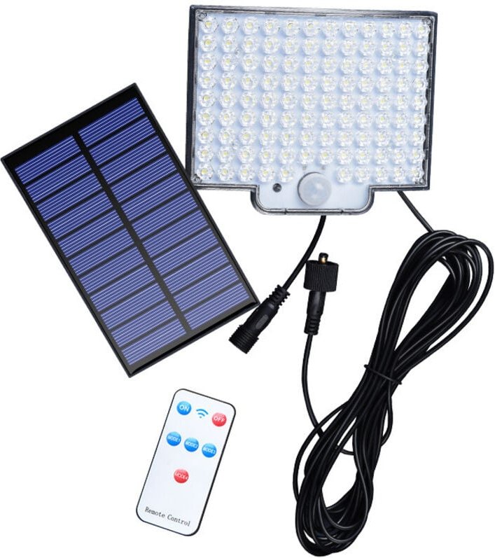 106 LED Solarleuchten Außen mit Bewegungsmelder, IP65 Wasserdicht, 120° Abstrahlwinkel, Solar Wandleuchte für Garten mit...