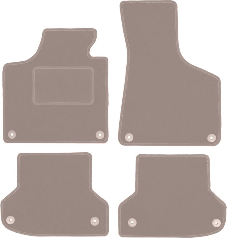 Beige Veloursmatten für: Audi A3 8P Fließheck, Sportback, Cabrio (2003-2011)