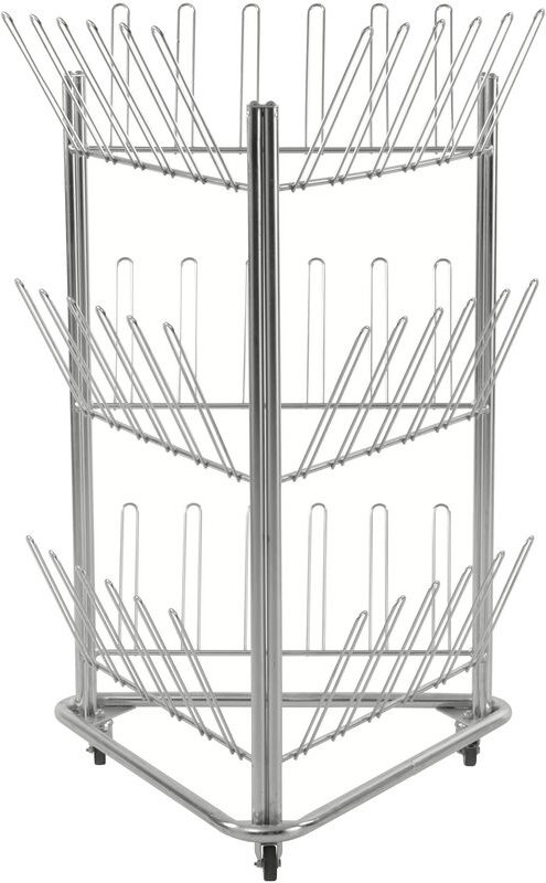 Kongamek Schuh- und Stiefeltrockenwagen 780x714x1192mm verzinkt für 54 Schuhe