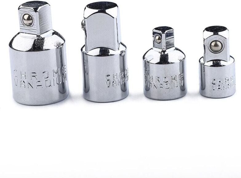 4-teiliger Ratschenadapter, Steckschlüsseladapter, Ratsche, 1/2 auf 3/8-3/8 auf 1/2-1/4 auf 3/8-3/8 auf 1/4, Steckschlüs...