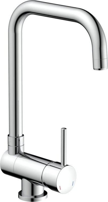 Flexo Spültischarmatur, Chrom, für Unterfenster-Montage