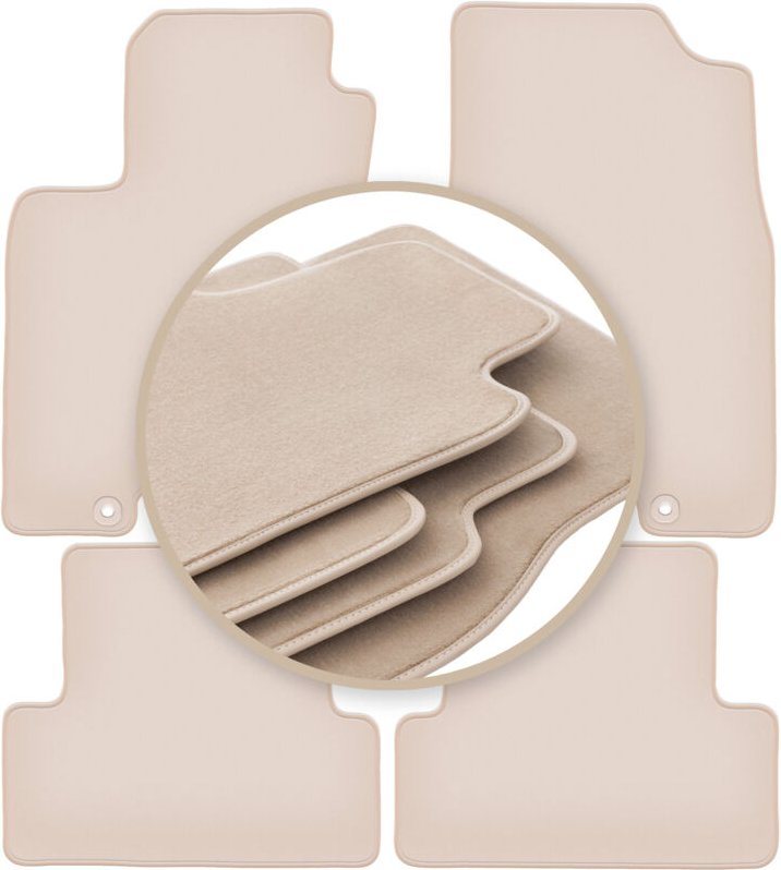 PREMIUM beige Matten für: Nissan X-Trail II T31 SUV 2007-2014