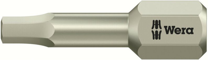 3840/1 ts 6KT-Bits, Edelstahl, Schlüsselweite (zöllig) 1/8', Länge 25 mm 10 Stk - Wera