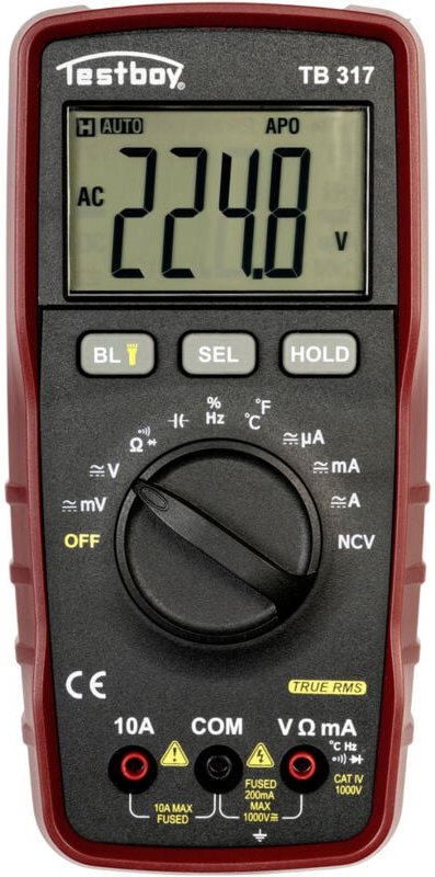 TB317 Hand-Multimeter digital cat iv 1000 v - Testboy