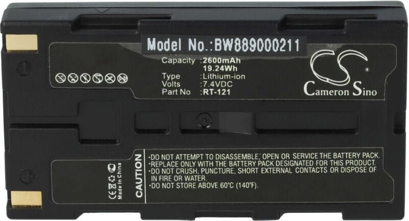 Vhbw - Akku kompatibel mit Righton K-Plus 3, Retinomax 3 Medizintechnik (2600mAh, 7,4V, Li-Ion)