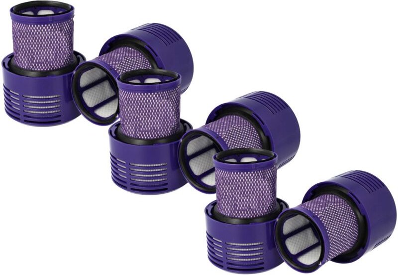 6x Staubsaugerfilter kompatibel mit Dyson SV12, V10 Staubsauger - HEPA-Filter Lila - Vhbw