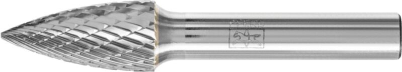 Hartmetall Hochleistungsfrässtift tough Spitzbogen spg ø 12x25 mm Schaft-Ø 8 mm schlagfest - Pferd