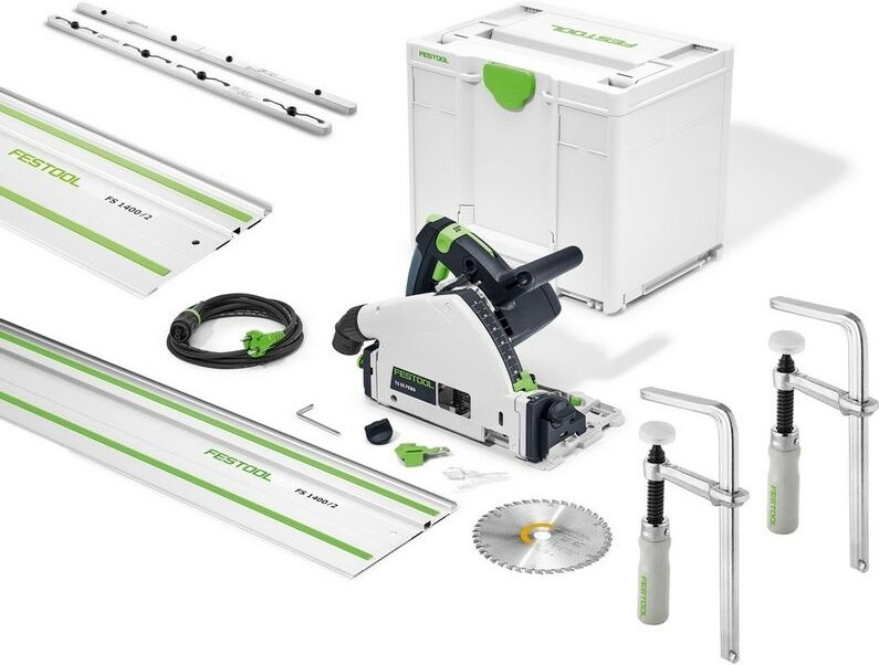 Festool Tauchsäge Kreissäge TS 55 FEBQ Plus FS + 2x FS 1400 + FSV/2 + FSZ 120