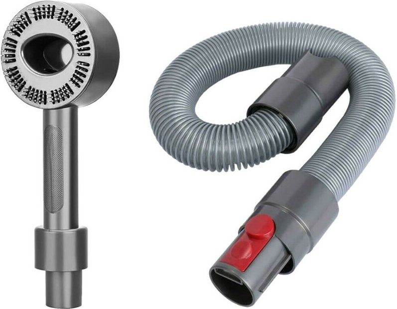 Trade-shop - Staubsauger-Set: Tierhaar-Bürste + Verlängerungsschlauch kompatibel mit Dyson V11 Outsize, V12 Detect Slim ...