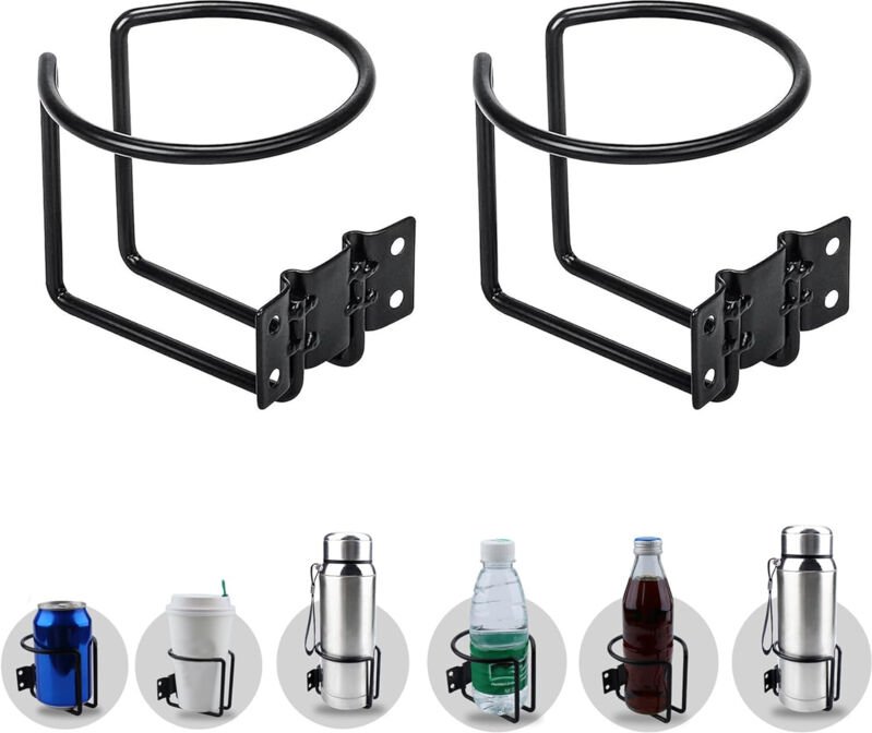 Lntyq - 2 Stück Universal-Getränkehalter, Getränkehalter für Boot, Auto, Getränkehalter für Zuhause, Wäscherei, Schiff, ...