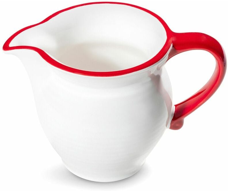 Gmundner Keramik - Rubinroter Rand, Milchgießer Cup (0,3L)
