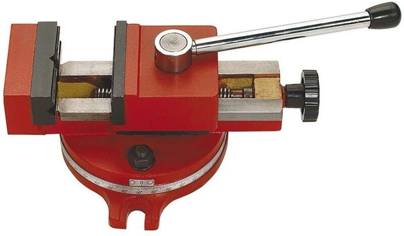Schnell Befestigung Schraubstock Für Bohrmaschine Mit Drehplatte Fervi M034/120