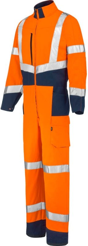 Kombi Fovea Pi Orange Fluo / Marineblau L - Fr(48-50)