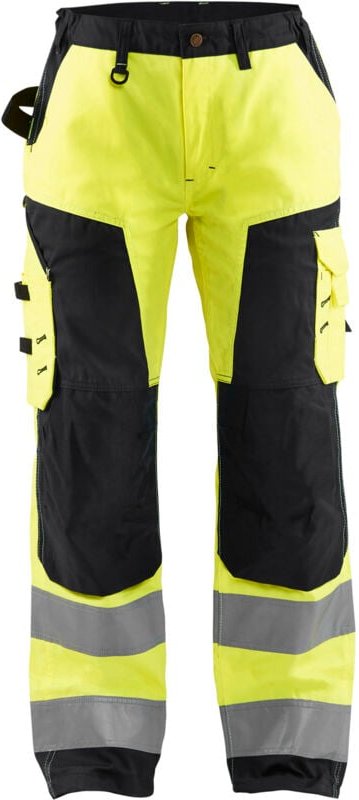 Thumbnail - Hochsichtbare Arbeitshose Damen 7155 – Neon Gelb/Schwarz S – FR(36) – SE(C34) – Normen