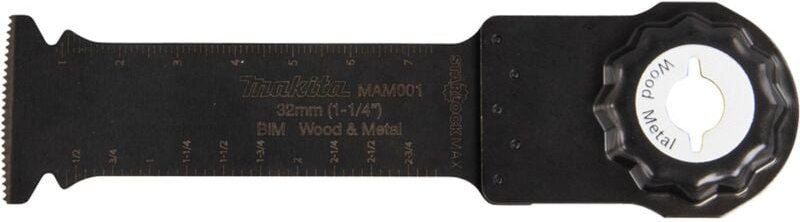 Thumbnail - Eintauchsägeblatt BiM, 32 mm 32 x 80 mm • sarlock max • Holz, Holz mit Nägeln, Gipskarton - Makita