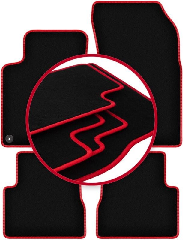 CARLUX-RED Autofußmatten für: Opel Mokka B Crossover (2019-)
