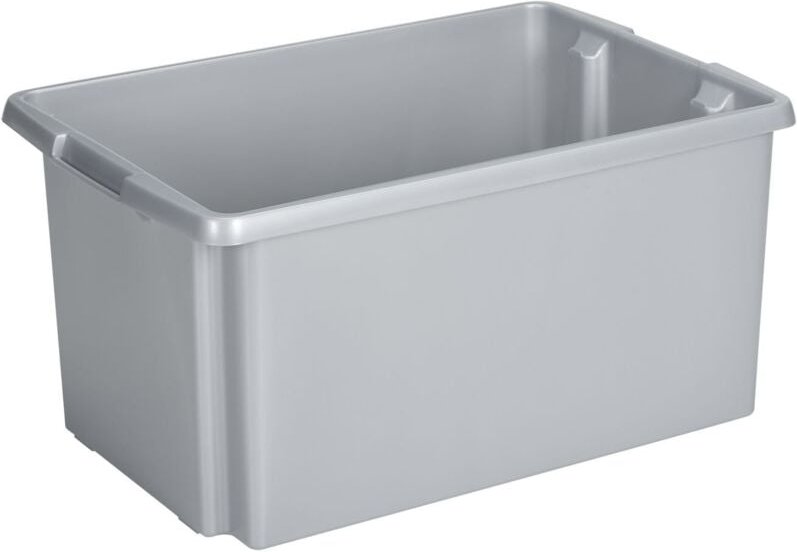 Drehstapel-Box Nesta 51 l silber 59,5 x 39,5 x 28 cm Boxen - Sunware