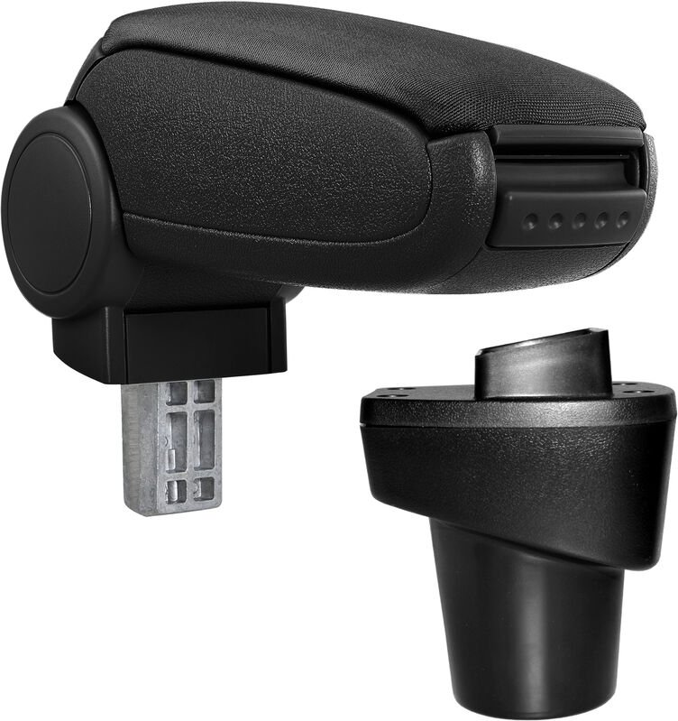 Pro.tec - Mittelarmlehne Citroen C1,2 Peugeot 108 mit Staufach Textil Schwarz