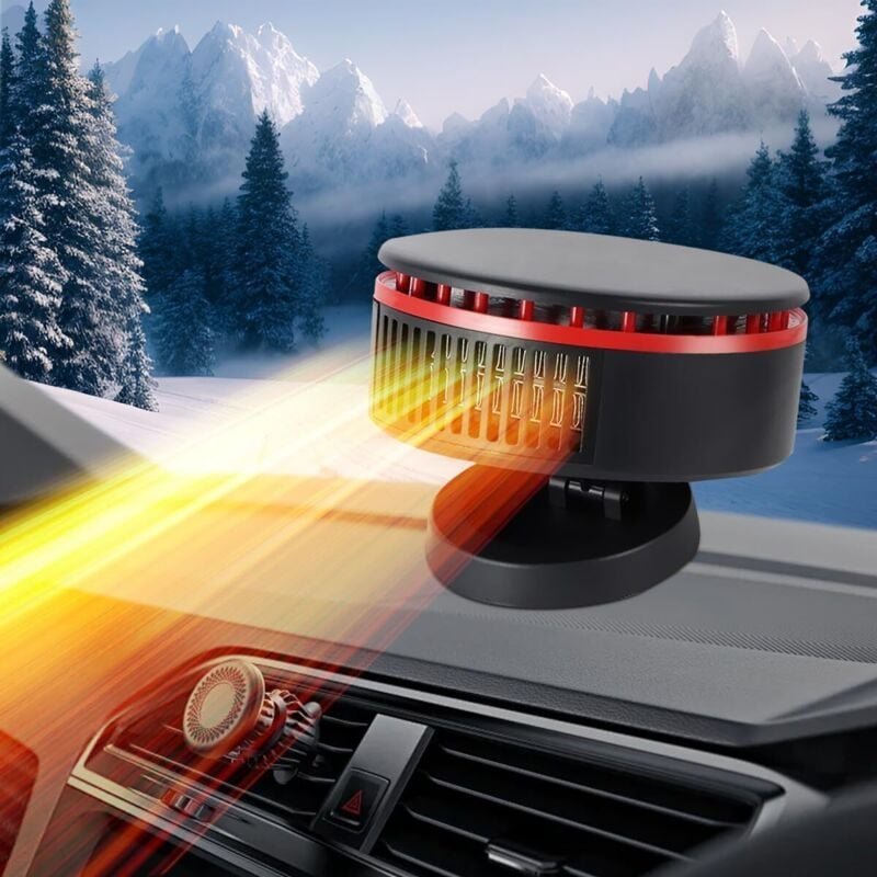 Thumbnail - Autoheizung, tragbarer 12-V-Heizlüfter fürs Auto mit 2-in-1-Heizung und Kühlung, schnelles Aufheizen der Windschutzschei...