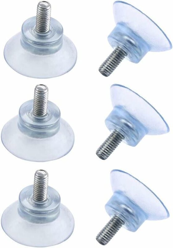 Saugnäpfe Ø 30 mm mit Gewinde M6x15mm ,6St