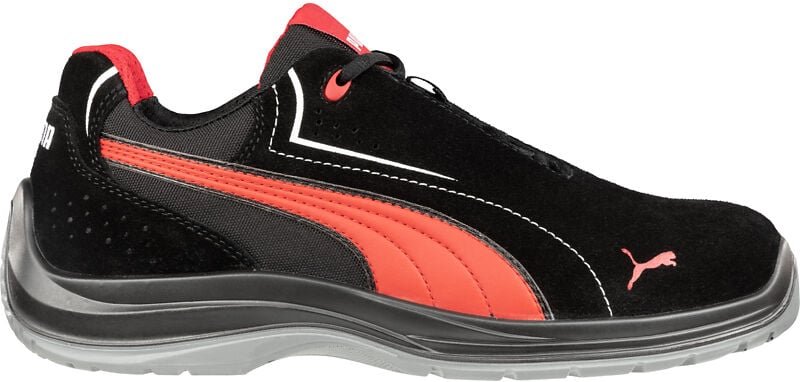 Sicherheitsschuhe LOW TOURING SUEDE LOW S3 ESD SRC - SCHWARZ UND ROT 40