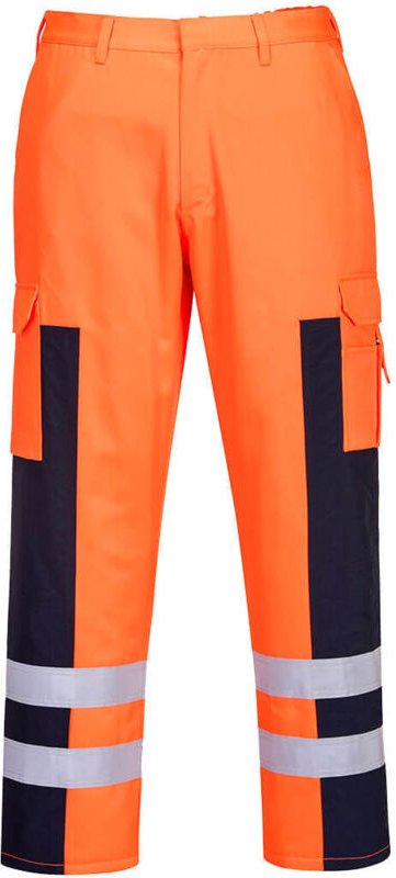Hochsichtbarer "balistique" Hose Orange/Marine S - FR(38-40) - UK(30-32)