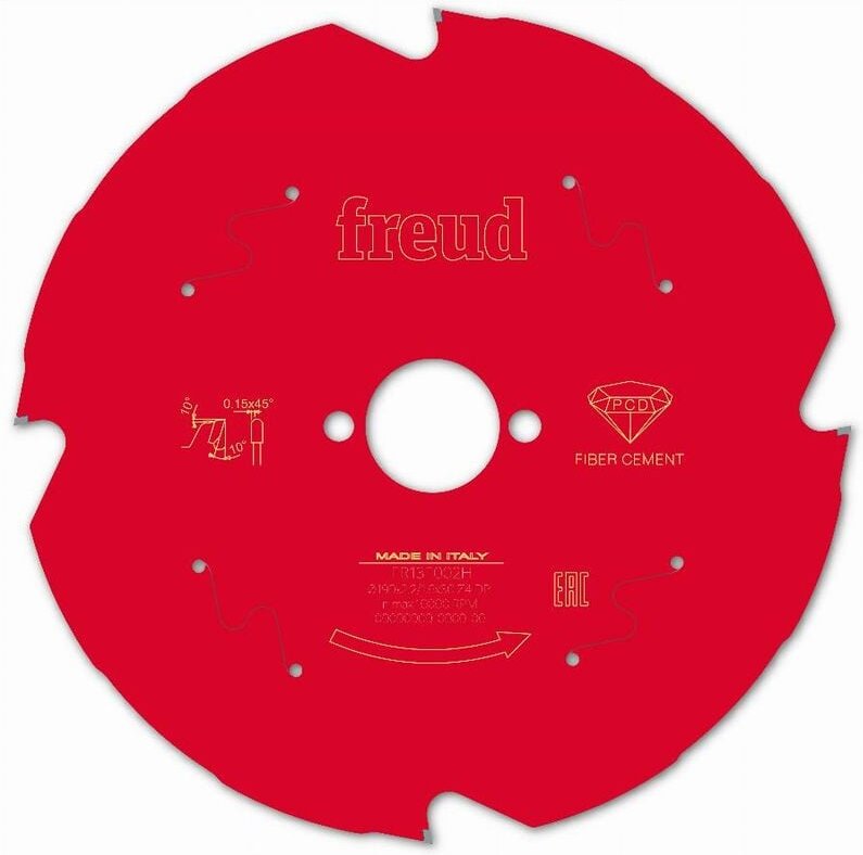 Freud - Diamantblatt für Handkreissäge Ø190 2,2/1,6 AL30 Z4 td 10° - F03FS09842 -FR13F002H