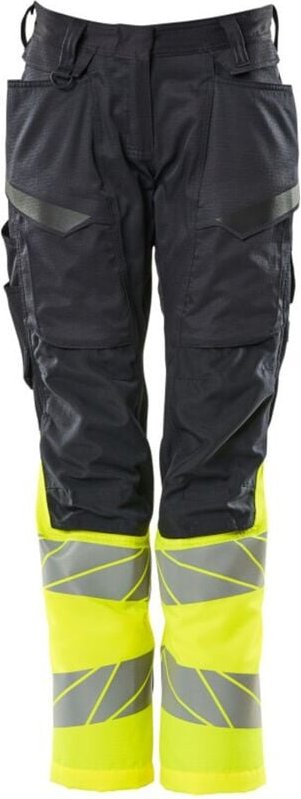Hose mit Knietaschen 19678-236-01017 Gr. 34 schwarzblau/hi-vis gelb - Mascot