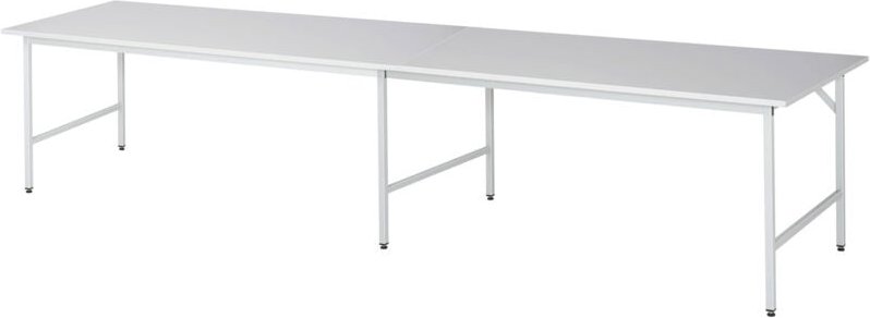 Arbeitstisch Jerry höhenverstellbar, B4000xT1000xH800-850mm, M-Platte-22mm - RAU