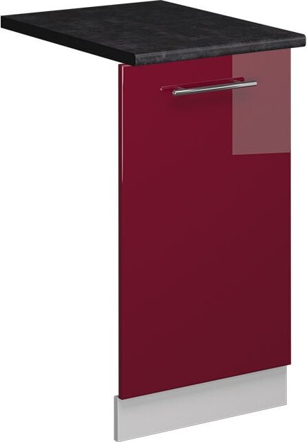 Thumbnail - Vicco - Geschirrspülblende Fame-Line, Bordeaux Hochglanz, 45 cm , ap Anthrazit