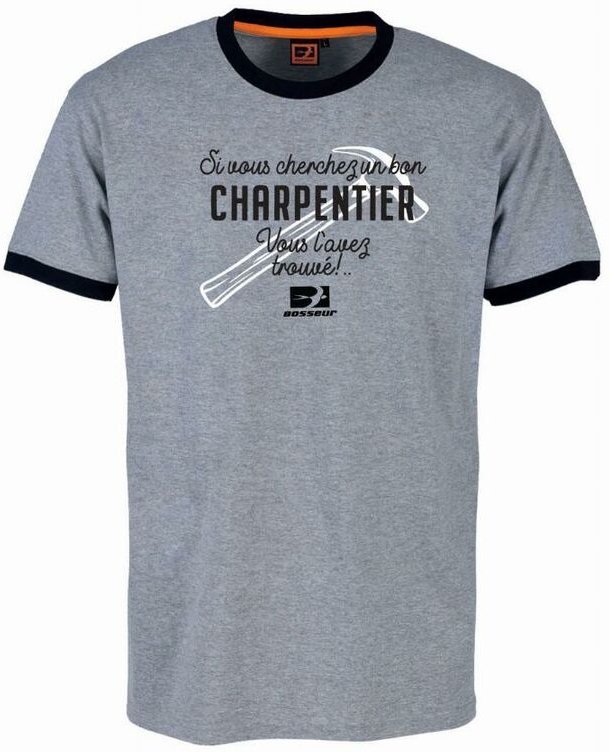 T-Shirt Zimmermann Bosseur Grau meliert - Größe xxl - 11530-005