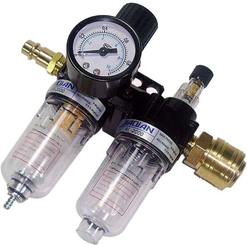 1/4 Zoll Luftdruckreglerfilter, Öl-Wasser-Abscheider, Luftdruckregler für Druckluftwerkzeuge