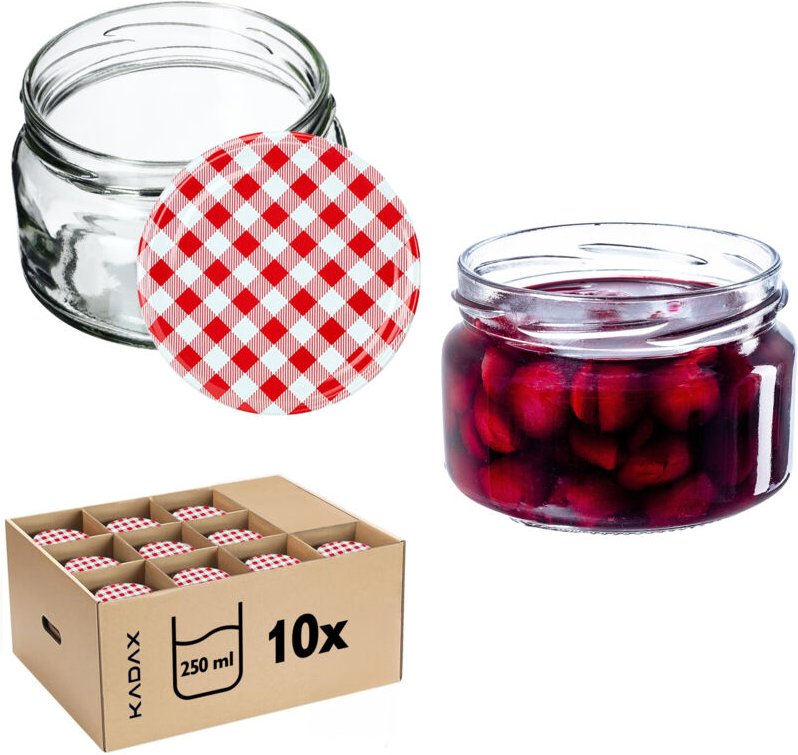 Glas Klara 250ml fi82 TO-250/1 Packung mit 10 Stück - Kadax