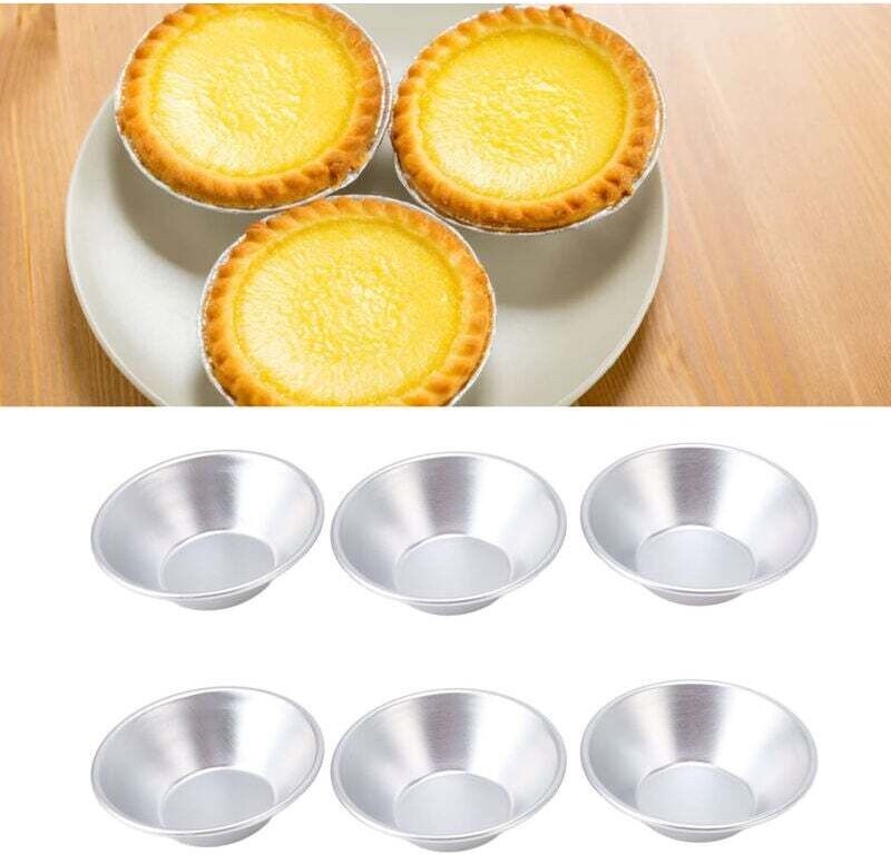 Aluminium-Eierkuchenformen, kleine Kuchenformen, Mini-Cupcake-Formen, Muffin- und Keksformen zum Backen, 25 Stück - Ulis...