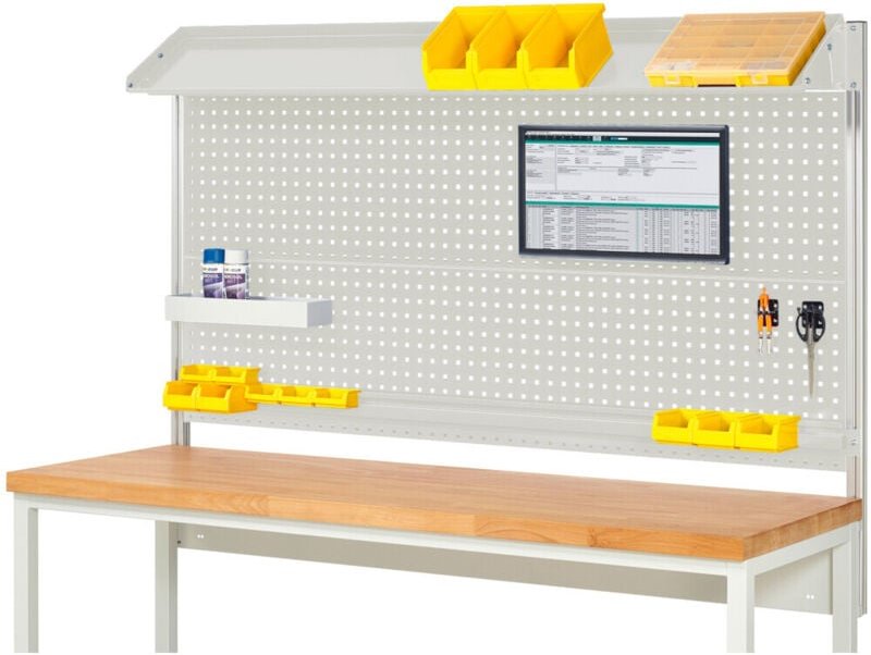 System-Aufbau Komplettset 02, für Produktbreite 2000 mm, RAL7035/RAL7035 - RAU