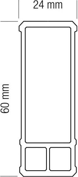 Flash-Wasserwaage xl 120 cm 3 Libellen Metrica mit Griffen - 33212