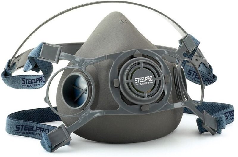 EDM - Halbmaske Größe l Atem für zwei Filter steelpro