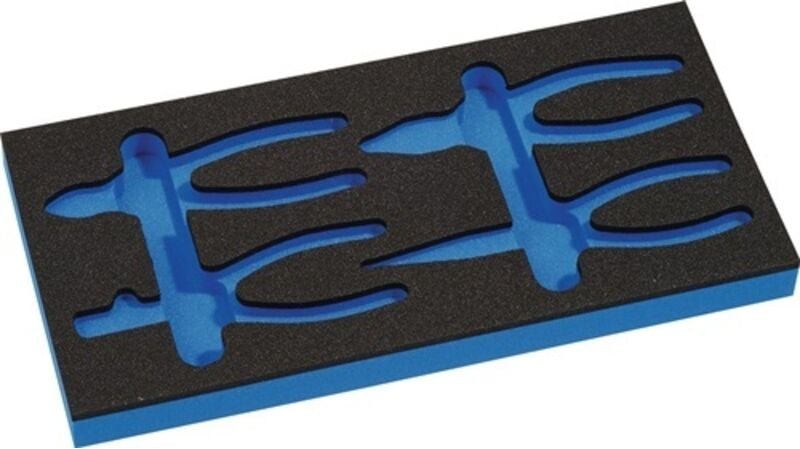 Knipex - Werkzeugmodul Leereinlage 1/3-Modul h. 30 mm 4000 871 293, 4-teilig