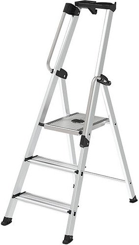 Matisère - Stehleiter 3 Stufen - Maximale Arbeitshöhe 2.63m - 605203