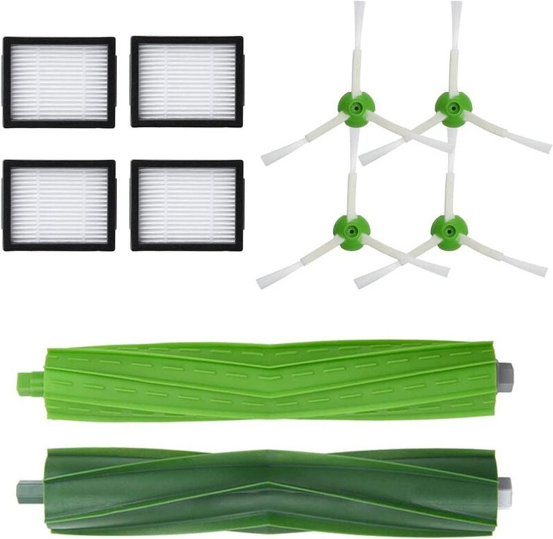 Ersatzteile für iRobot, 1 Satz Rollenbürsten Zubehör der E&I-Serie, Zubehör kompatibel mit E5, E6, i7, i7+, i3, i3+, i4,...