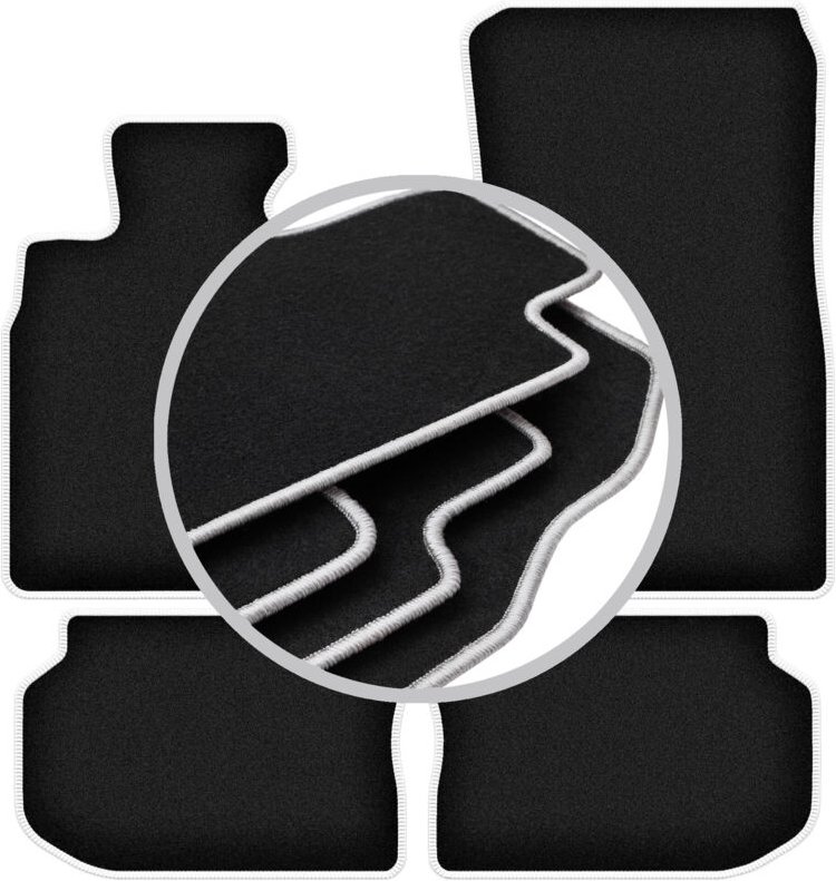 CARLUX-SILVER Autofußmatten für: BMW 5 F11 Kombi (2010-2013)