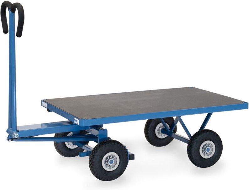 Thumbnail - Fetra Handpritschenwagen mit Polyurethanbereifung, 1200x800mm Ladefläche 450kg Tragkraft