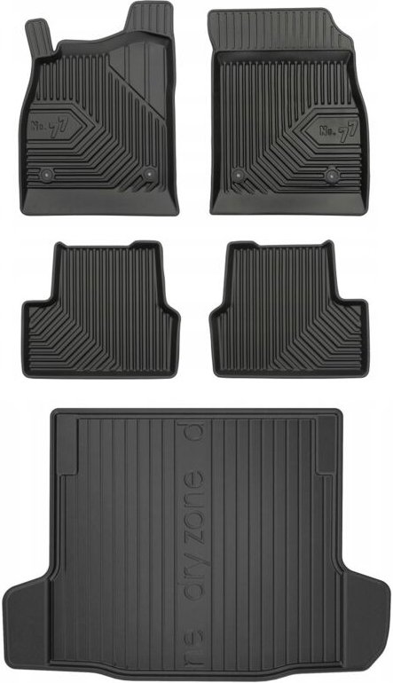 SET 77 Gummi-Fußmatten und Fußmatten Chevrolet Cruze 1 Schrägheck 2008-2016