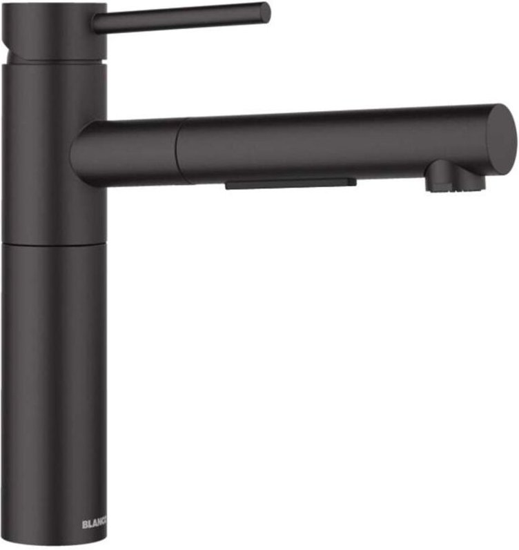 Blanco - Alta ii - Spültischarmatur mit herausziehbarer Brause, schwarz 527545