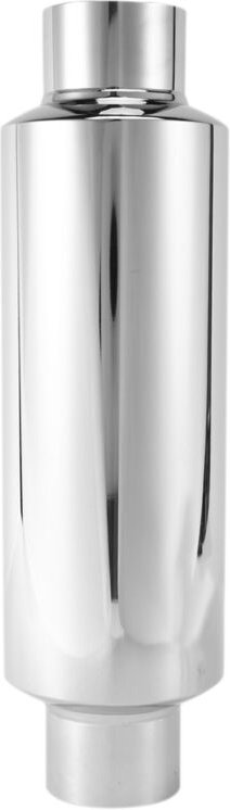 Tlily - Auto Auspuff SchalldäMpfer 2,5 Einlass Edelstahl Universal Resonator 12 LangleistungsschalldäMpfer