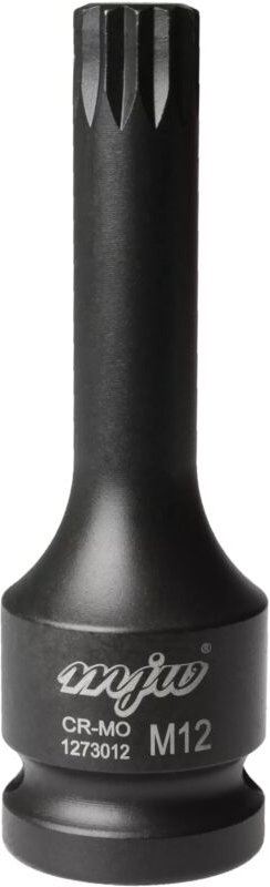 MJW 1/2" Kraft-Stecknuss mit langem Schaft SPLINE M12