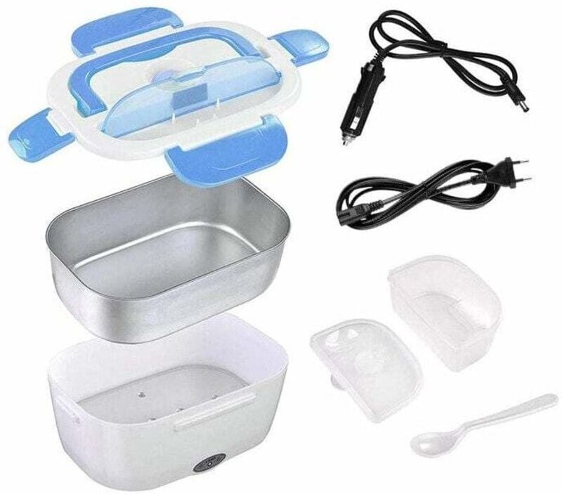 Thumbnail - Lablanc - 75 w elektrische Lunchbox für Auto, lkw, Büro, Schule – 3-in-1 beheizte Lunchbox aus Edelstahl, 12 v, 24 v und...